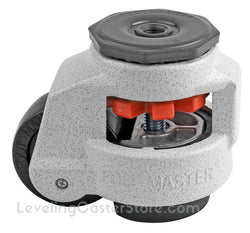2-1/2" Nylon Wheel 12mm Stem Mount Leveling Caster (Ivory) - 1,100 Lbs Capacity | 7GN-80S