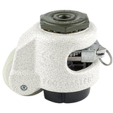 Leveling Caster | FootMaster GDR-60S-UW | Ratchet Adjusting 12mm Threaded Stem Mount with 2" Poly Wheel & 550 Lb Capacity
