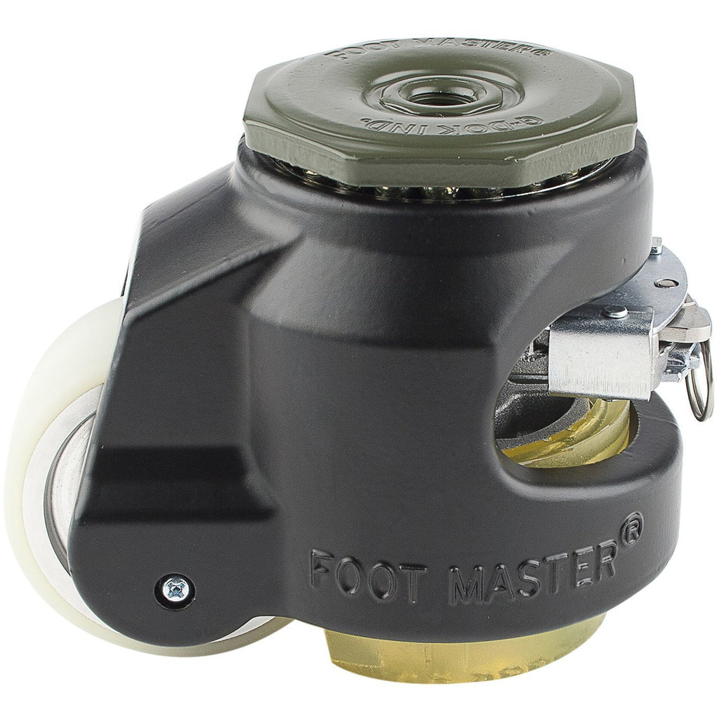 Leveling Casters | 2-1/2" Wheel with Ratchet Adjust and Stem Mount ...