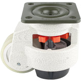 Leveling Casters | FootMaster GD-100FUW | Top Plate Mount with 3" Poly Wheel & 1,650 Lb Capacity