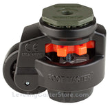 Leveling Casters | FootMaster GD-100S-BLK | 16mm Stem Mount with 3" Wheel & 1,650 Lb Capacity