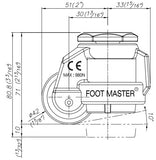 FootMaster GD-40S Drawing Side