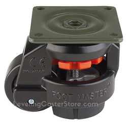 Leveling Casters | FootMaster GD-60F | Top Plate Mount with 2" Wheel & 550 Lb Capacity