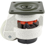 Leveling Casters | FootMaster GD-60F-UW | Top Plate Mount with 2" Poly Wheel & 550 Lb Capacity