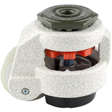 Leveling Caster | FootMaster GD-60S-UW | 12mm Threaded Stem Mount with 2" Poly Wheel & 550 Lb Capacity