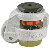 Leveling Caster | FootMaster GD-60S-1/2-U | 1/2" Threaded Stem Mount with 2" Poly Wheel , Poly Pad & 550 Lb Capacity