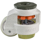 Leveling Casters | FootMaster GD-80S-1/2-U | 1/2" Stem Mount with 2-1/2" Poly Wheel, Poly Pad & 1,100 Lb Capacity