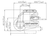 FootMaster GDR-60S-BLK-1/2 Drawing Side