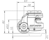 FootMaster GDR-60S-BLK Drawing - Side